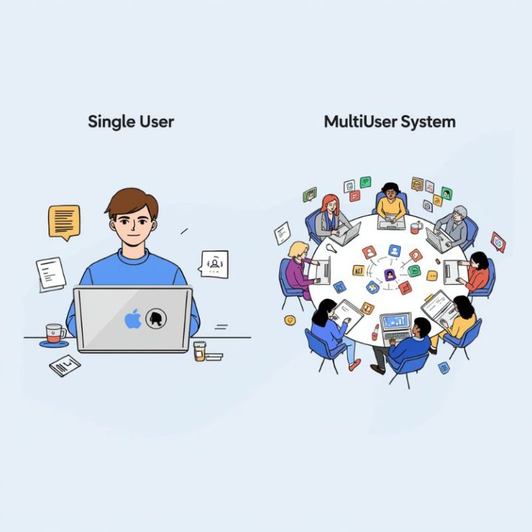 Difference Between Single User and Multiuser Operating System