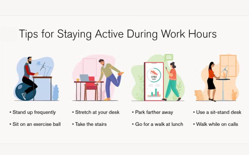 stay active during a busy work schedule