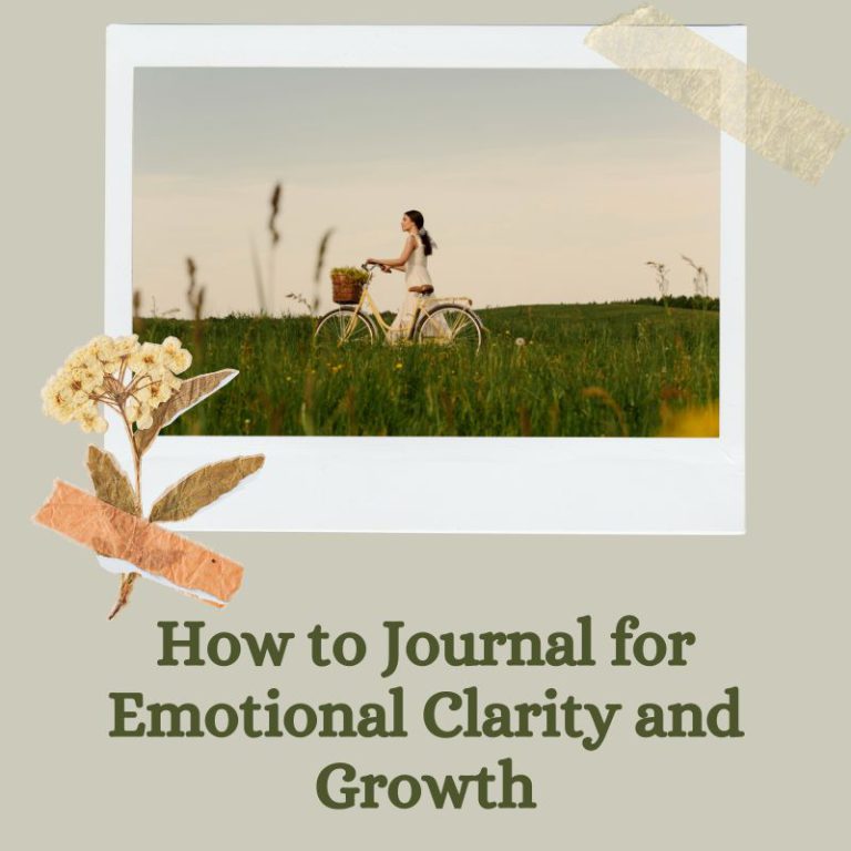 How to journal for emotional clarity and growth