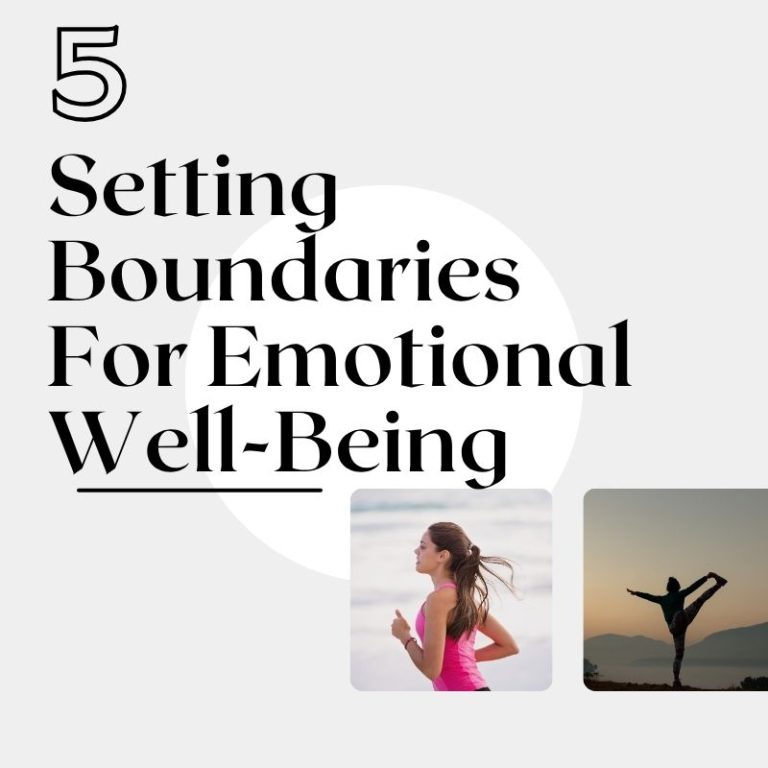 Setting boundaries for emotional well-being
