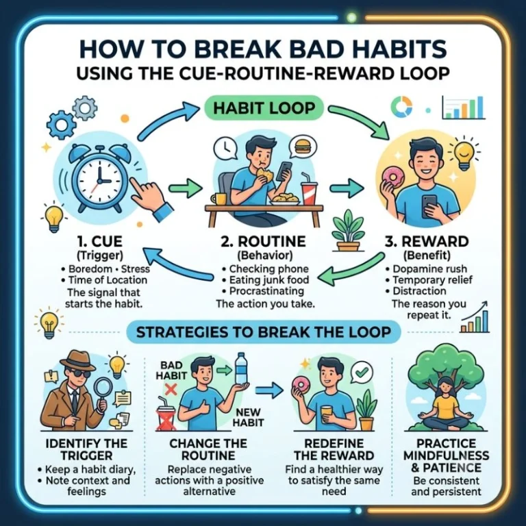 How to Break Bad Habits Using the Cue-Routine-Reward Loop
