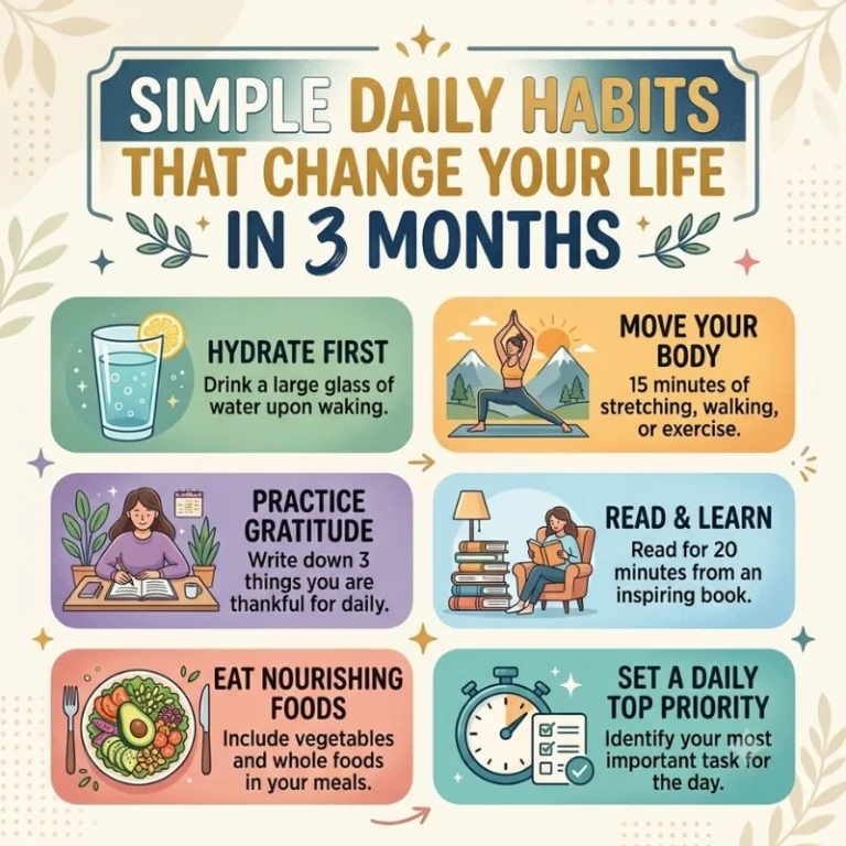 Simple Daily Habits That Change Your Life in 3 Months